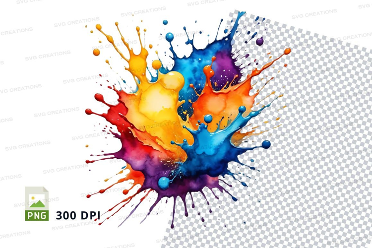 Colorful paint splash
