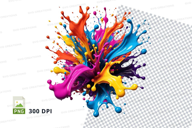 Colorful paint splash