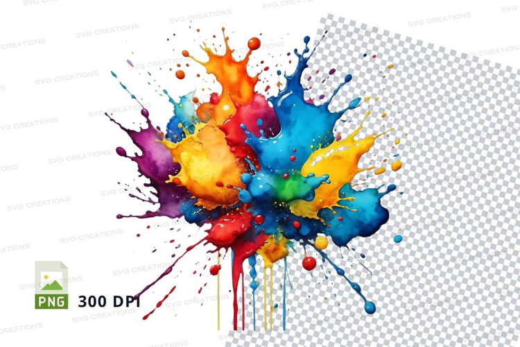 Colorful paint splash