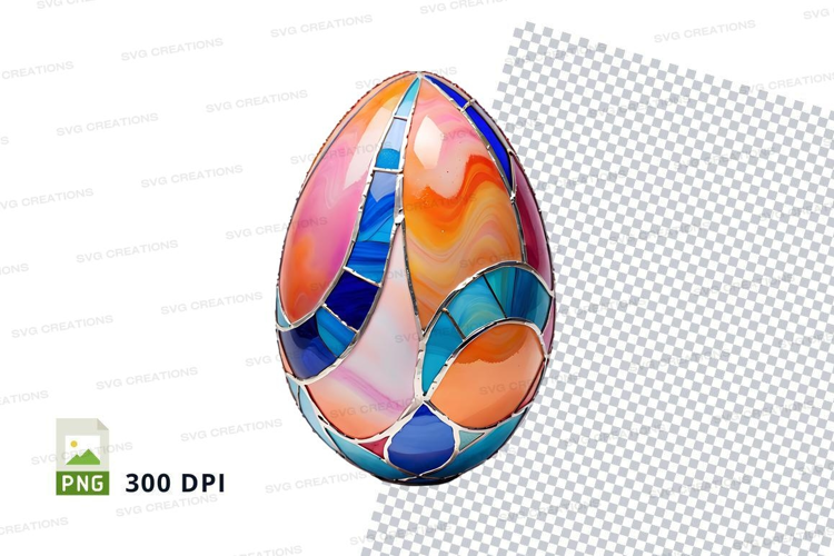 Stained glass easter egg