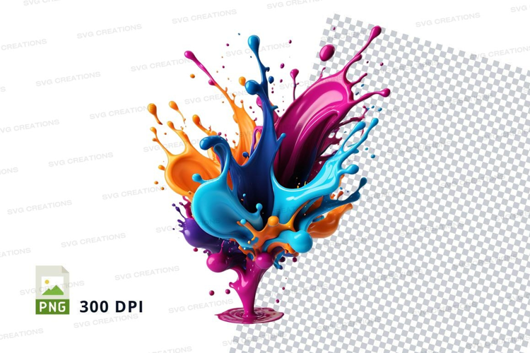 Colorful paint splash