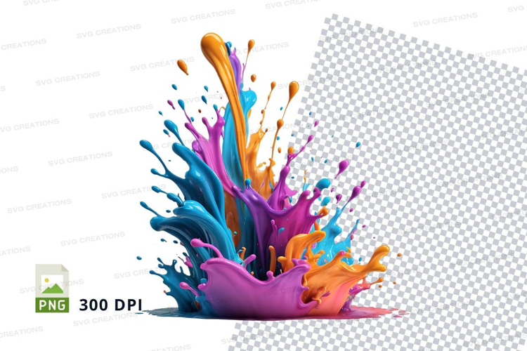 Colorful paint splash