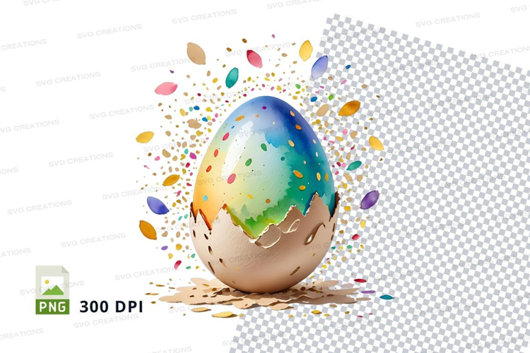 Colorful easter egg
