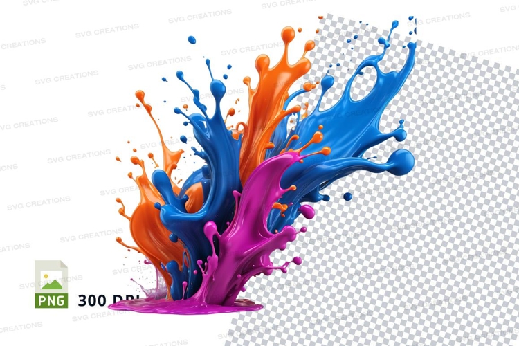 Colorful paint splash