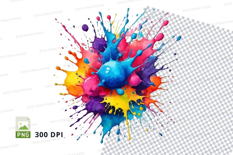 Colorful paint splash