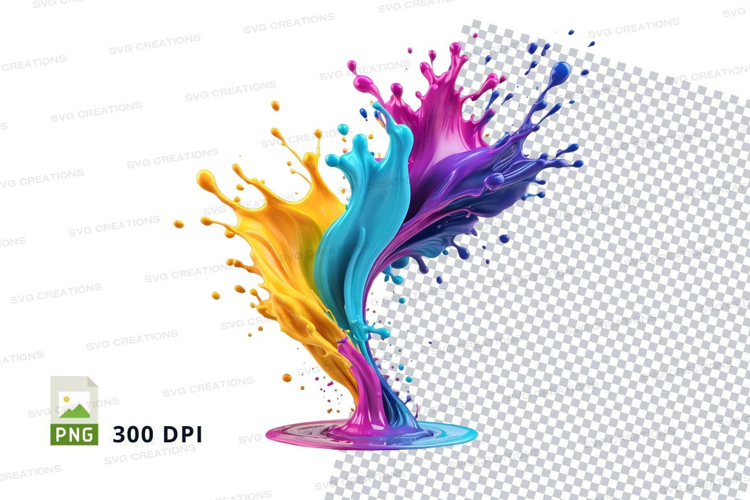 Colorful paint splash