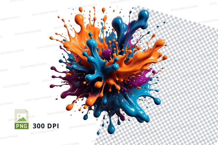 Colorful paint splash