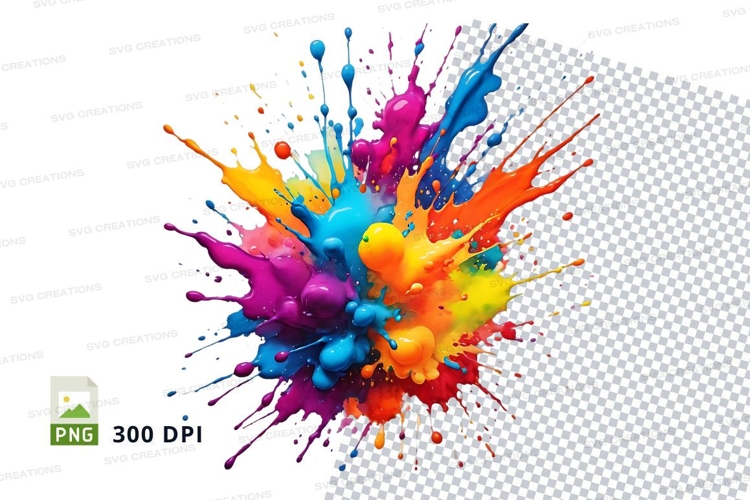 Colorful paint splash