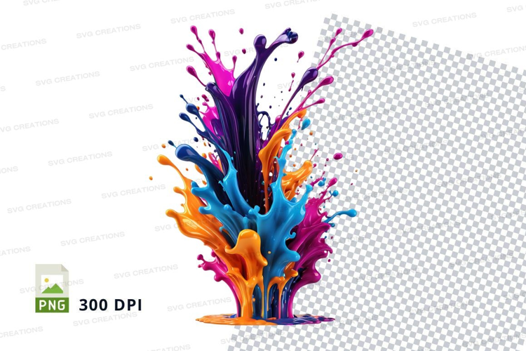 Colorful paint splash
