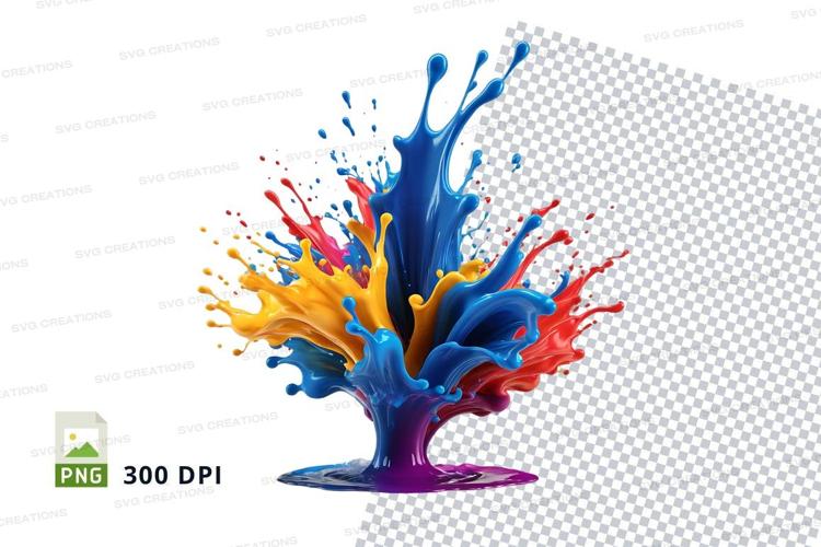 Colorful paint splash