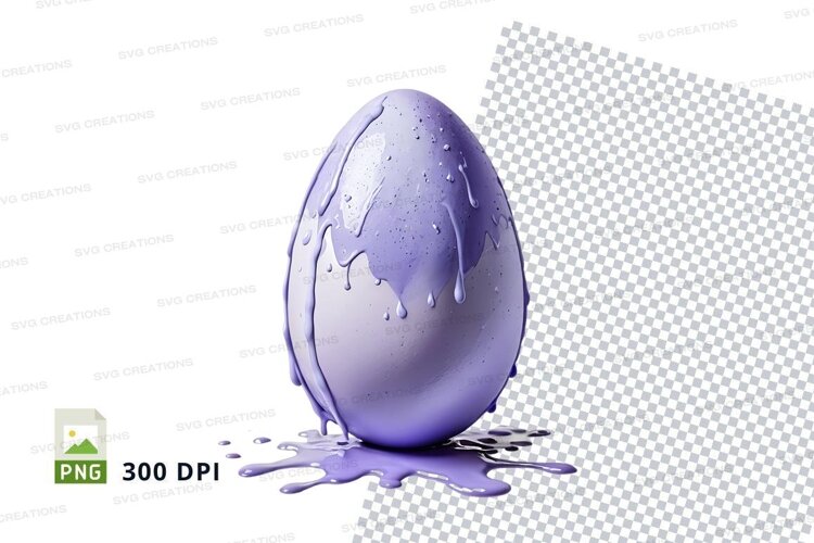 Purple glazed egg example image 1
