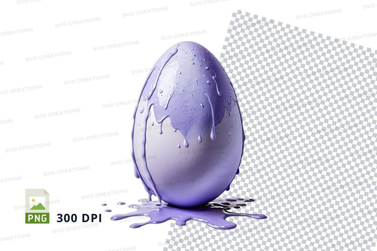 Purple glazed egg