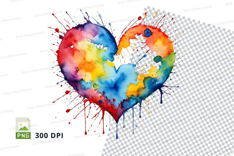 Rainbow heart
