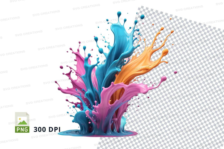 Colorful paint splash