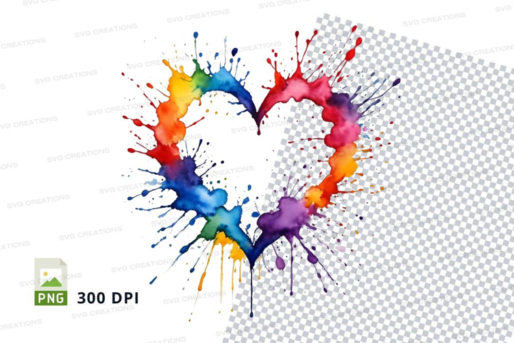 Colorful paint splash