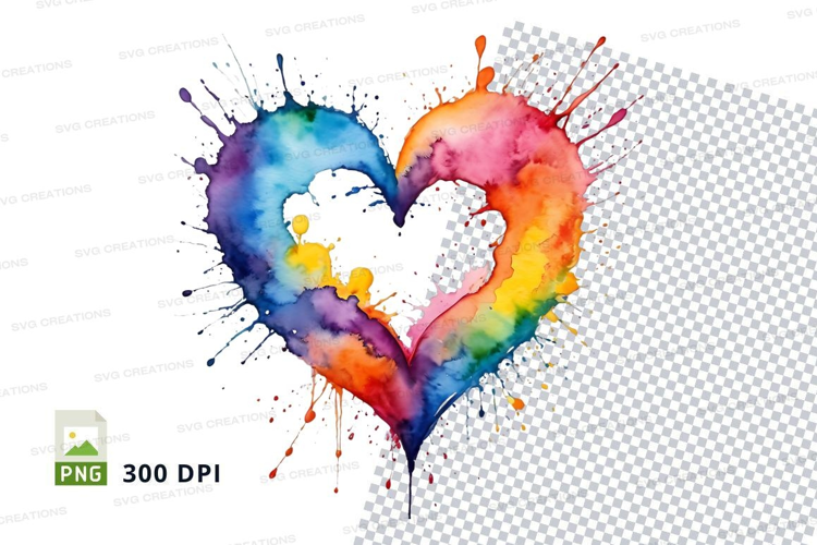 Rainbow heart