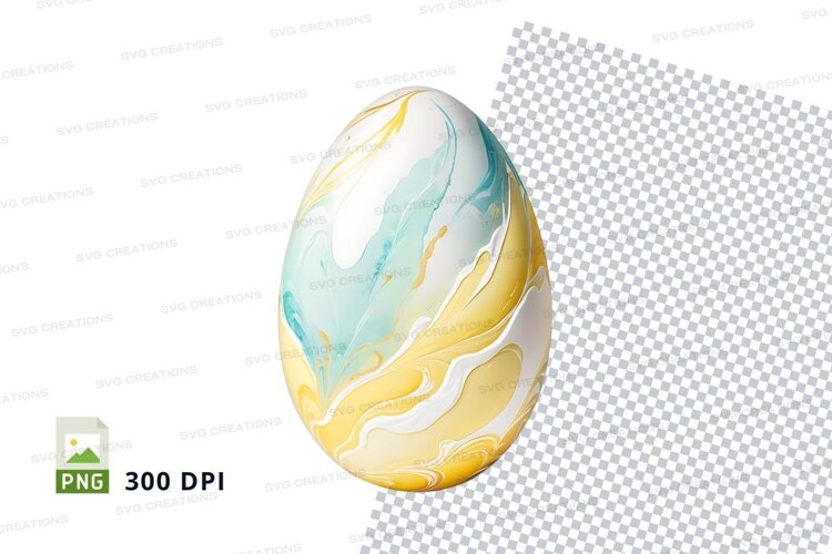 Marbled easter egg example image 1