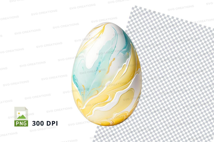 Marbled easter egg