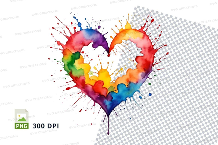 Rainbow heart