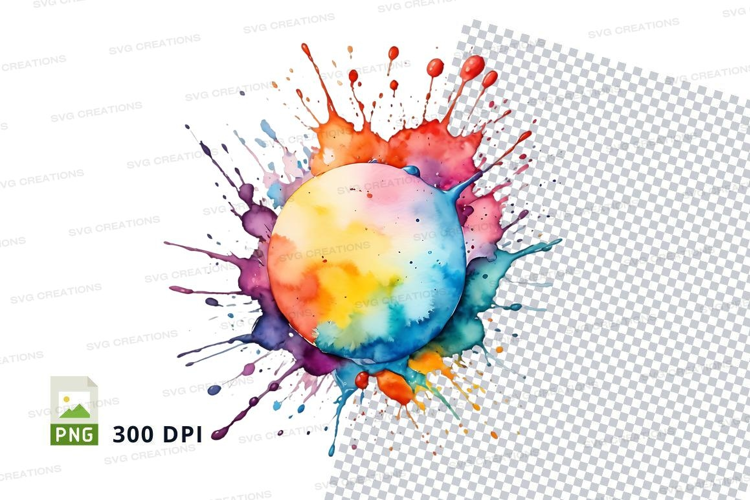 Colorful paint splash
