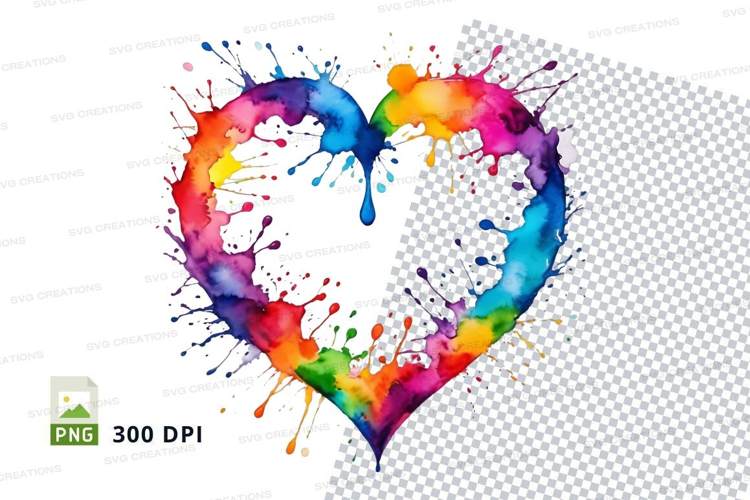 Rainbow heart