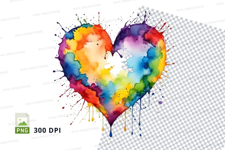 Watercolor Rainbow Clipart Image 5