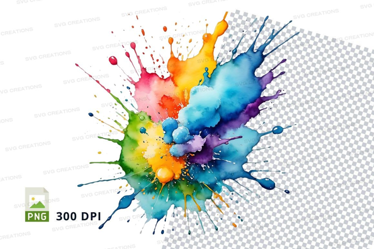 Colorful paint splash