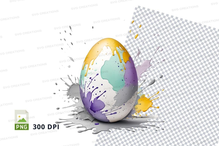 Colorful easter egg
