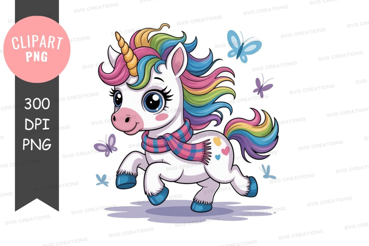 Playful rainbow unicorn