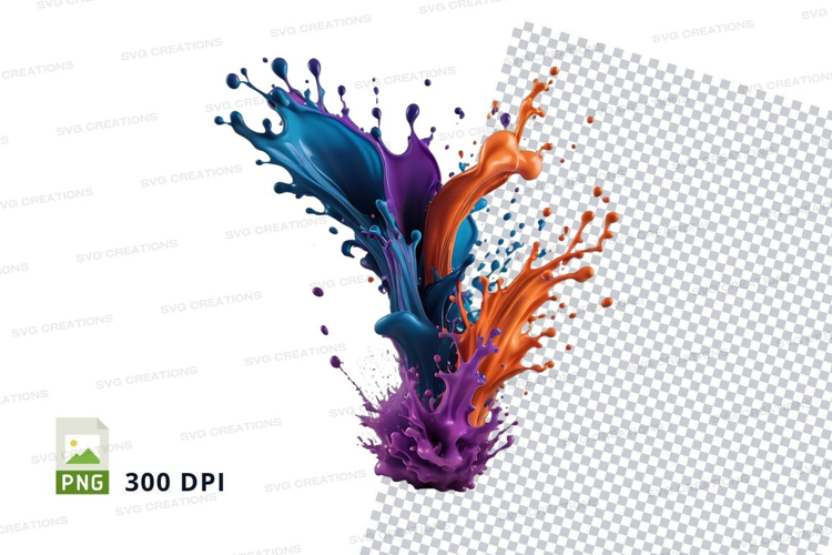 Colorful paint splash