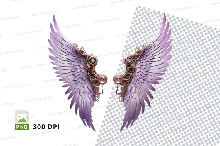 Steampunk angel wings