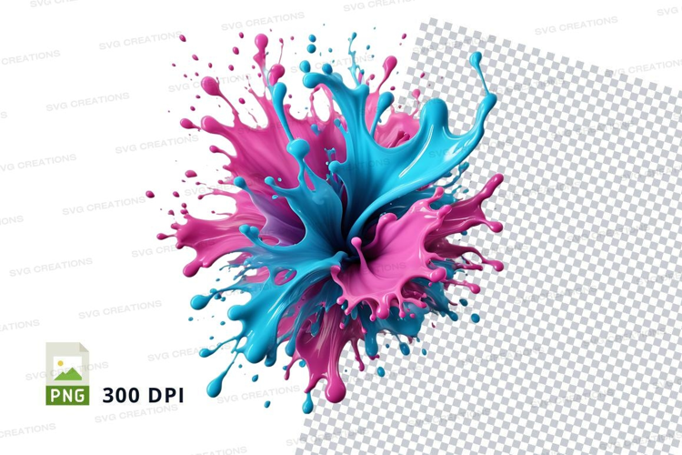 Colorful paint splash