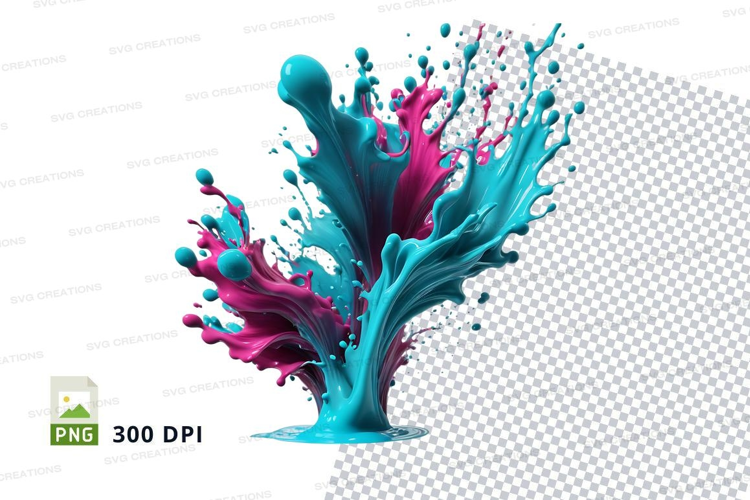 Colorful paint splash