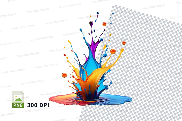Colorful paint splash