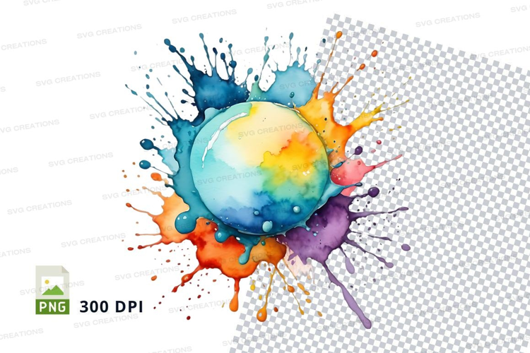 Colorful paint splash