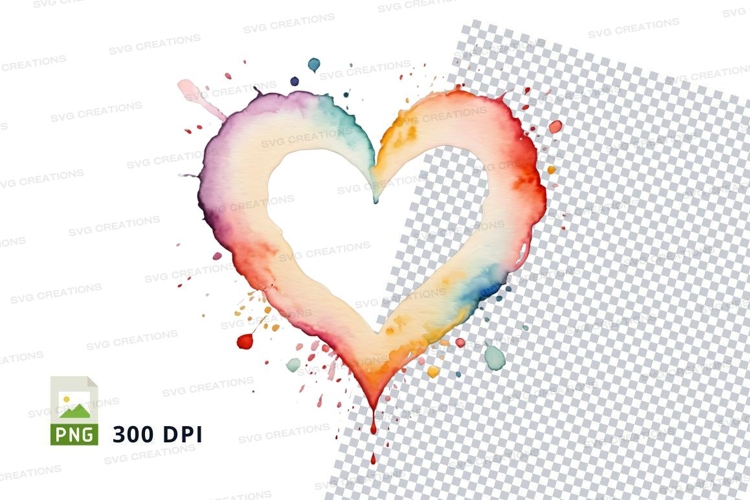 Watercolor Rainbow Clipart Image 3