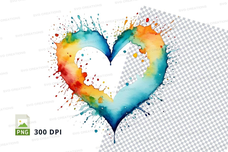 Rainbow heart