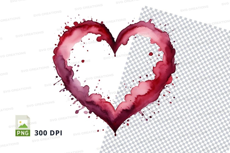 Watercolor heart