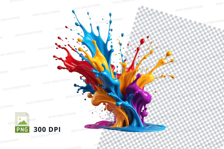 Colorful paint splash