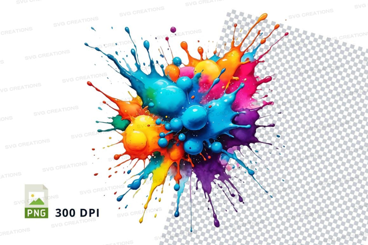Colorful paint splash
