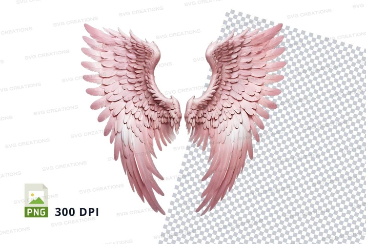 Wings Pink Clipart Image 3