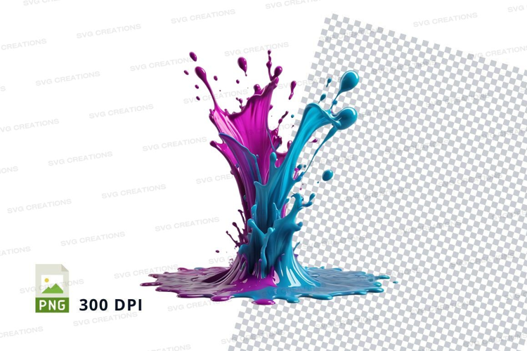 Colorful paint splash