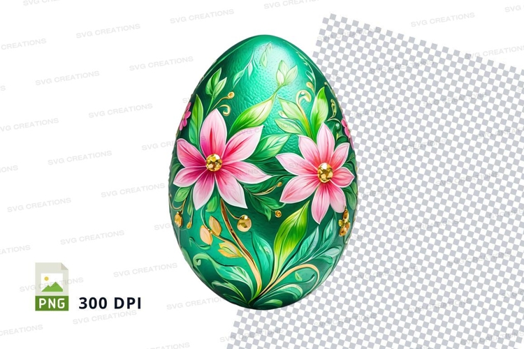 Decorated easter egg