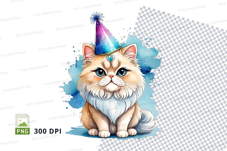 Cat Watercolor Image 4