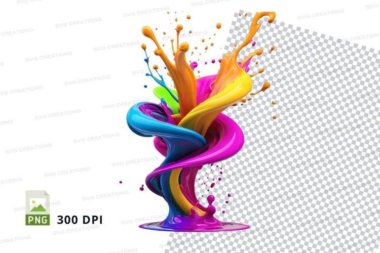Colorful paint splash