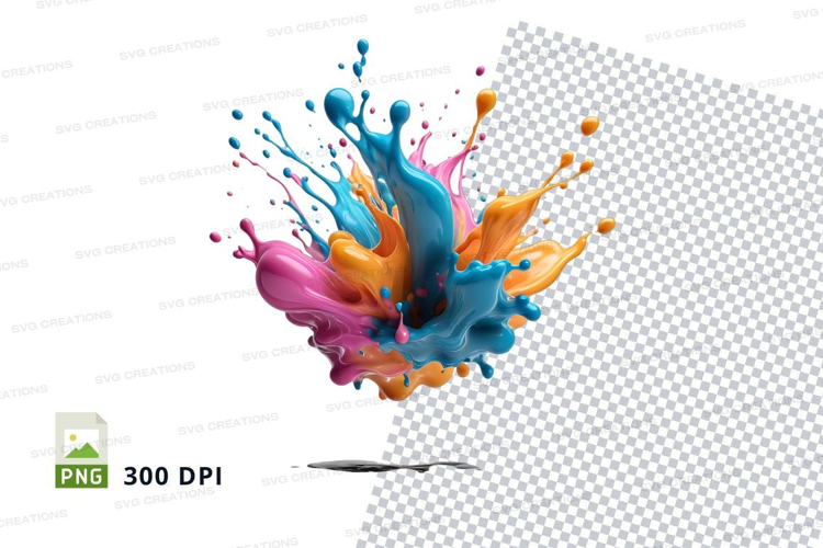 Colorful paint splash