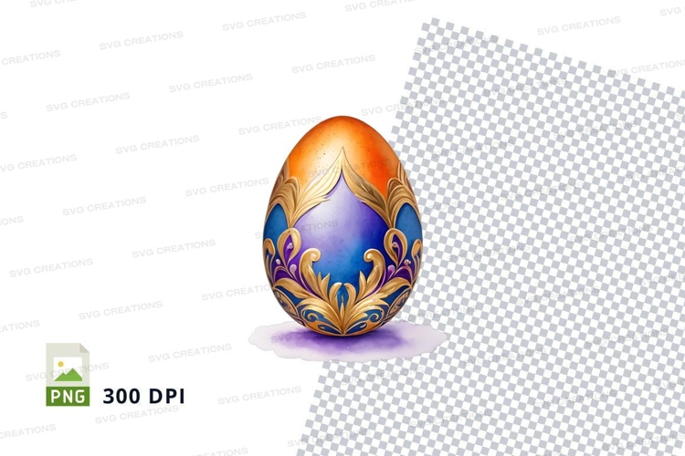 Decorated easter egg