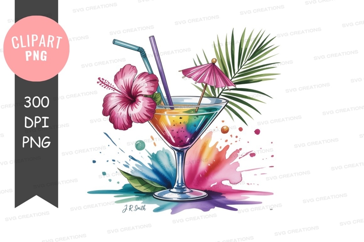 Tropical cocktail clipart png