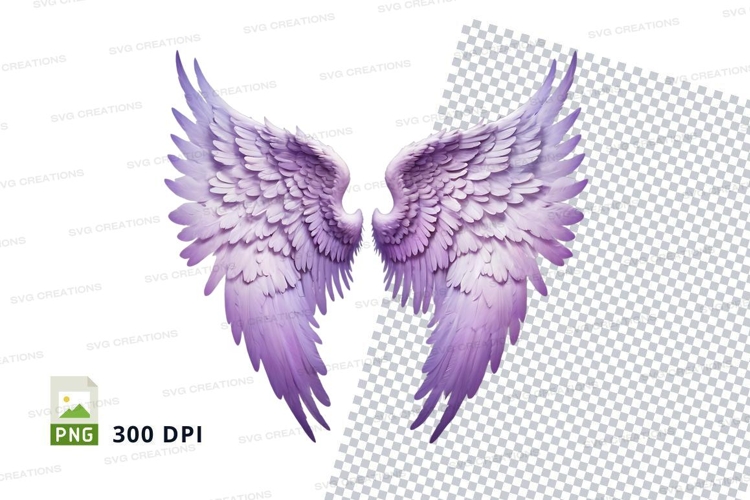 Purple angel wings clipart png