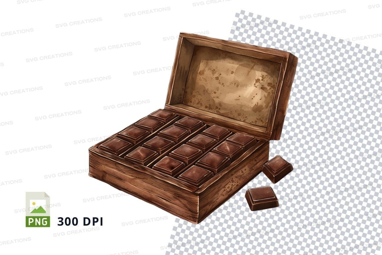 Wooden watch box mockup